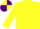 Silk - Yellow, Purple and Yellow chevrons on sleeves, quartered cap