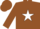 Silk - Brown, White Star