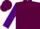 Silk - MAROON, purple sleeves, maroon cap, purple diamonds