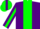 Silk - PURPLE, green panel, purple and green opp