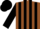 Silk - Brown, black stripes on sleeves, black cap