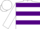 Silk - White, purple Unicorn, purple L M, purple hoops