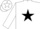 Silk - White, black star & 'KJ STAR STABLE' on back, black & white checked s