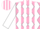 Silk - Pink, white diamonds, white stripes on sleeves