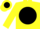 Silk - Yellow, Yellow Smiley Face on Black disc, Y