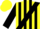 Silk - Yellow, black sash, black stripes on sleeves, yellow cap