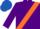 Silk - Purple, Orange sash, Royal Blue cap