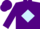 Silk - PURPLE, light blue diamond, purple cap