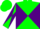 Silk - Green and Purple diabolo, Purple and Gr