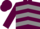 Silk - Maroon, grey chevrons, maroon cap