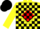 Silk - Yellow, Red Diamond, Black 'F', Black Blocks on Sleeves, Yellow and Red