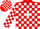 Silk - Red, White Blocks, Red 'MP' in White disc, White Blocks on Red