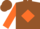 Silk - Lt. brown, orange diamond, lt. brown C C R, orange diamond sleeves