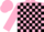 Silk - Pink, Black Blocks on Pink Sleeves, Pink Cap