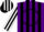 Silk - Purple, Black Circle, White 'BB', Black Stripes on Sleeve