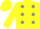 Silk - Yellow, Grey spots, Yellow Cap