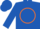 Silk - Royal Blue, Orange Circle and 'R'