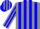 Silk - grey, Blue Stripes