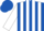 Silk - Royal blue, white braces, white stripes on sleeves, royal blue cap