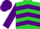 Silk - Lime Green, Purple Chevrons, Lime Sleeves, Purple Cap