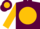 Silk - Maroon, Gold disc, Maroon 'R', Gold Sleeves and