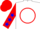 Silk - White, Red Circle, Eagle's Head, Red Sleeves, Blue Stars, Red Cap