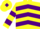 Silk - Yellow, Purple chevrons, hooped sleeves, Yellow cap, Purple diamond