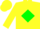 Silk - Yellow, green diamond, yellow 'E' on green and blu