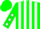 Silk - Green and White Stripes, Green Sleeves, White Stars, Green Cap