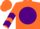 Silk - Orange, Orange 'JP' in Purple disc, Purple Chevrons on Sleeves, Orange Cap