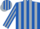 Silk - Royal Blue, Silver 'OP', Silver Stripes on Cha