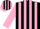 Silk - BLACK, Pink Stripes, Pink Stripes on Slvs