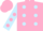 Silk - Pink, Light Blue spots, Light Blue sleeves, Pink spots