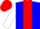 Silk - Blue, Red Circled 'K', Red Stripe on White Sleeves, Red Cap