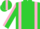 Silk - Lime green, hot pink diamond braces, lime green diamond stripe on