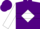 Silk - Purple, White Diamond Hoop, White Sleeves, Purple Diamond Ho