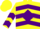 Silk - Yellow, Purple Diamond Hoop, Purple Chevrons on S