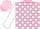 Silk - Pink, White Circled 'F' on Back, White Blocks on Sleeves
