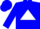 Silk - Blue, blue 'KB' on white triangle, blue chevro