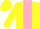 Silk - Yellow, black 'TTR' on pink panel, yellow cap