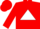 Silk - Red, Red 'P' on White Triangle