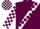 Silk - Maroon, White 'AA', Maroon 'ELM' on White Sash, Maroon Blocks on White Slv