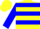 Silk - Yellow, Blue Hoops, Blue Bars on sleeves