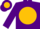 Silk - Purple, purple 'C' on gold disc on back, gold sleeve