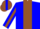 Silk - Blue, brown crown, brown stripe