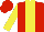 Silk - Red, Yellow stripe and sleeves