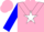 Silk - Pink and Blue, White Star, White Chevron, Pink and Blue Sleeves