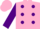 Silk - Pink, Purple spots, Lime Sleeves