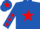 Silk - Royal Blue, Red star, Royal Blue sleeves, Red stars, Royal Blue cap, Red star