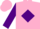 Silk - Teal, pink & purple G W R, pink & purple diamond sleeves